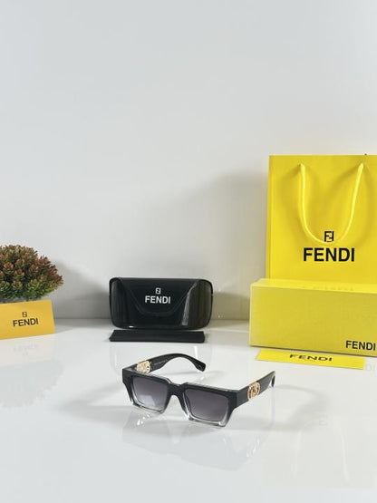 Fendii Elegent Water Black Primium Sunglasses