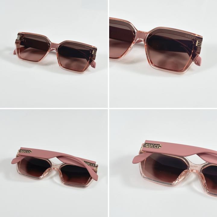 Guccii Luxury Pink Square Sunglasses