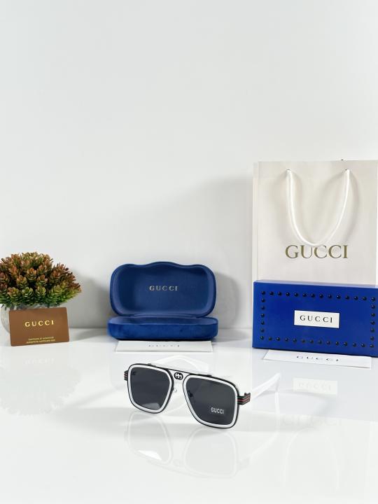 Guccii Unisex Ice and Black Primium Sunglasses