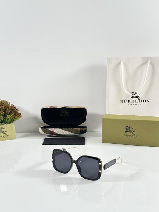 Burberryy Unisex Gold and Black Sunglasses