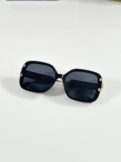 Burberryy Unisex Gold and Black Sunglasses