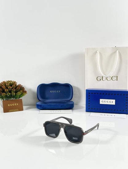 Guccii Primium Grey Glasses Elegent Sunglasses