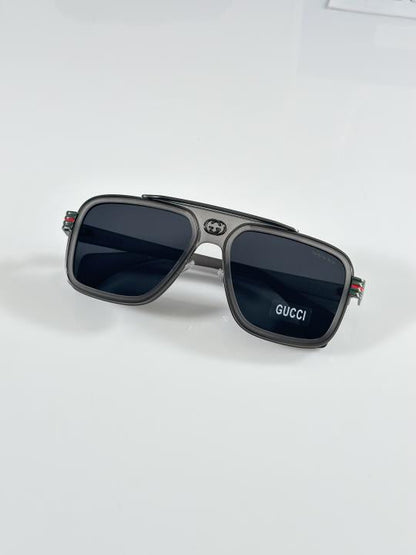 Guccii Primium Grey Glasses Elegent Sunglasses
