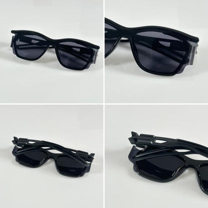Pradaa Sport Classic Full Black Sunglasses