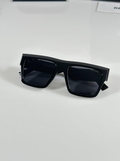 Miiu Miiu Unisex Full Black Sunglasses